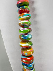 Jackie Brazil "Bela" Kandinsky Resin Mini Wheels 70cm Necklace ( N0043 )