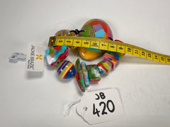 Jackie Brazil "Fusion" Mix Colours Multi Bead Resin Bracelet ( B0050 )