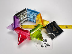 Jackie Brazil "Lagerfeld" Sabrina Transparent Cones Elasticated Bracelet ( B2893 )