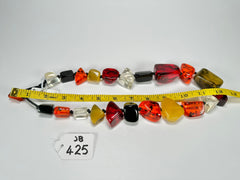 Jackie Brazil "Nature" Large Stones Urban Mix Short 55cm Necklace ( N0378 )