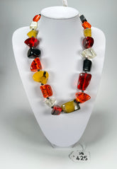 Jackie Brazil "Nature" Large Stones Urban Mix Short 55cm Necklace ( N0378 )