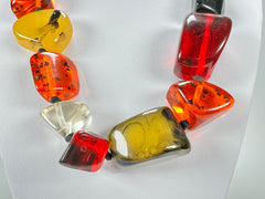 Jackie Brazil "Nature" Large Stones Urban Mix Short 55cm Necklace ( N0378 )