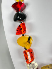 Jackie Brazil "Nature" Large Stones Urban Mix Short 55cm Necklace ( N0378 )