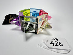 Jackie Brazil "Lagerfeld" Sabrina Transparent Cones Elasticated Bracelet ( B2893 )