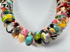 Jackie Brazil "Ana" Cascade Resin Wheels 50cm Necklace ( N0042 )