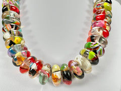 Jackie Brazil "Ana" Cascade Resin Wheels 50cm Necklace ( N0042 )