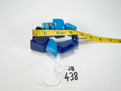 Jackie Brazil "Indiana" Light Blue Mix Multi Bead Resin Bracelet ( B0210 )