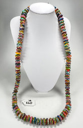 Jackie Brazil "Bela" Kandinsky Resin Mini Wheels 110cm Necklace ( N0048 )
