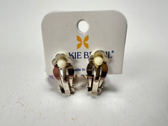 Jackie Brazil "Camille" Kandinsky Abstract Resin Clip On Earrings ( E1053 )