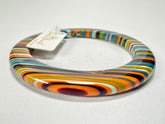 Jackie Brazil "Olympic Circles" Liquorice Allsorts Winter Colour 0.5cm Resin Bangle ( B2336 )