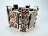 Jackie Brazil "Flash" Digital Mix Rectangles Elasticated Bracelet ( B3237 )