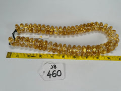 Jackie Brazil "Ana" Gold Flakes Resin Wheels 50cm Necklace ( N0042 )