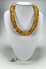 Jackie Brazil "Ana" Gold Flakes Resin Wheels 50cm Necklace ( N0042 )