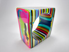 Jackie Brazil "Solid Square" Mix Stripes x Kandinsky 5cm Bangle ( B2100 )