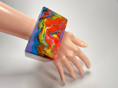 Jackie Brazil "Solid Square" Kandinsky 5cm Bangle ( B2100 )