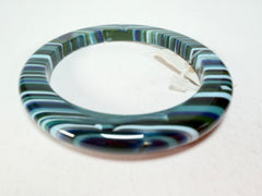 Jackie Brazil "Olympic Circles" Liquorice Allsorts Blue Mix 0.5cm Resin Bangle ( B2336 )