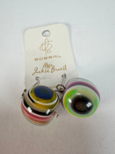 Jackie Brazil "Cat Eyes" Liquorice Balls Mix Colours Short Resin Earrings ( E0960 )