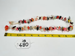 Jackie Brazil "Mix Colours" Small Stone Mix Colours Short 50cm Necklace ( N0500 )