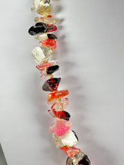 Jackie Brazil "Mix Colours" Small Stone Mix Colours Short 50cm Necklace ( N0500 )