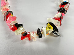 Jackie Brazil "Mix Colours" Small Stone Mix Colours Short 50cm Necklace ( N0500 )