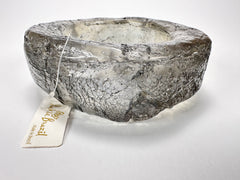 Jackie Brazil "Smoked Crystal" Charcoal Donut Solid Round Large Bangle ( B2790 )