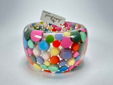 Jackie Brazil "Petit Balls" Spring Mix Spots Solid Round Resin 5cm Bangle ( B2521 )