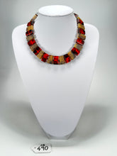 Jackie Brazil "Romeo" Tortoise & Prada Linked Rectangle Beads Necklace ( N0034 )