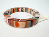 Jackie Brazil "Cat Eye" Liquorice Allsorts with Cat Eye Orange Mix 1.3cm Resin Bangle ( B1034 )