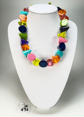 Jackie Brazil "KL Kones" Transparent Paris Mix Large Cones Necklace ( N2896 )