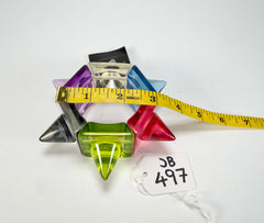 Jackie Brazil "Lagerfeld" Sabrina Transparent Cones Elasticated Bracelet ( B2893 )