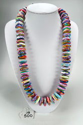 Jackie Brazil "Ana" Kandinsky Resin Wheels 70cm Necklace ( N0044 )