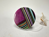 Jackie Brazil "Coast" Swirls Purple Circle Resin Ring ( R3198 ) Size UK P / USA 7.5