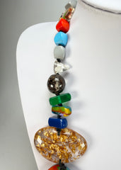 Jackie Brazil "Fusion" Mix Colours Long 110cm Bead Necklace ( N0040 )