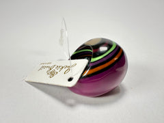 Jackie Brazil "Berlin" Swirls Purple Large Round Resin Ring ( R3195 ) Size UK P / USA 7.5