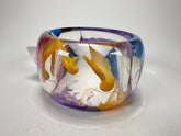 Jackie Brazil "Marble" Purple Mix 5cm Bangle ( B1421 )