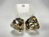 Jackie Brazil "Camille" Seaweed Abstract Resin Earrings ( E1053 )