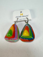 Jackie Brazil "Diamond" Kandinsky Flinstone on Hook Resin Earrings ( E0700 )