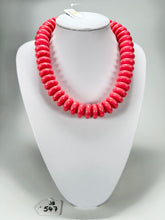 Jackie Brazil "Ana" Pink Resin Wheels 50cm Necklace ( N0042 )