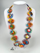 Jackie Brazil "Saturn" Kandinsky Disc & Cylinder Long 75cm Necklace ( N0065 )