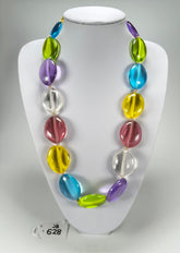 Jackie Brazil "Kathy" Transparent Summer Mix Small Riverstones 70cm Necklace ( N3750 )