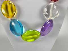 Jackie Brazil "Kathy" Transparent Summer Mix Small Riverstones 70cm Necklace ( N3750 )