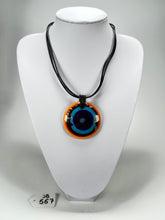 Jackie Brazil "Cat Eye" Liquorice Disk On 3 Cords Mix Colours Choker Necklace ( N1335 )