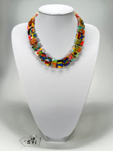 Jackie Brazil "Romeo" Kandinsky Linked Rectangle Beads Necklace ( N0034 )