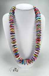 Jackie Brazil "Ana" Kandinsky Resin Wheels 70cm Necklace ( N0044 )