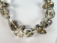 Jackie Brazil "Diamonds" Seaweed Flintstone Bone 55cm Necklace ( N0061 )