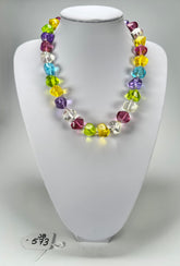 Jackie Brazil "Camille" Summer Mix Small Stones 55cm Necklace ( N0070 )