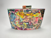Jackie Brazil "Kandinsky" Retro Handbag / Clutch Bag ( O3633 )