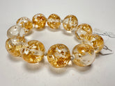 Jackie Brazil "Lola" Medium Spheres Gold Flakes Bracelet ( B2695 )