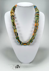 Jackie Brazil "POP" Liquorice Winter Mix Small Cubes 65cm Necklace ( N0046 )