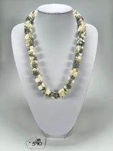 Jackie Brazil "Carlo Spotted Cubes" Cream Mix Spots Resin Necklace 50cm ( N1396 )